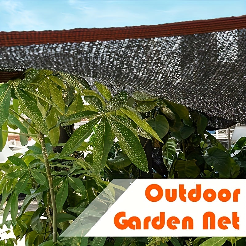 Outdoor Shade Net - Brown/Black, UV Protection, 91-100% Shading Rate, Durable Sun Shade, Ideal for Travel, Picnics, and Pools - Available in Multiple Sizes