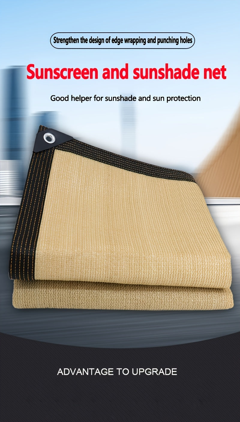 1pc Multi-Purpose Sunshade Net, Sunshade Cloth Net, Encrypted And Thickened Net, Home Balcony Sunshade Net, Thermal Insulation Net, Agricultural Greenhouse Vegetable Sunshade Net, Balcony Privacy Net (90% Sunshade Rate)
