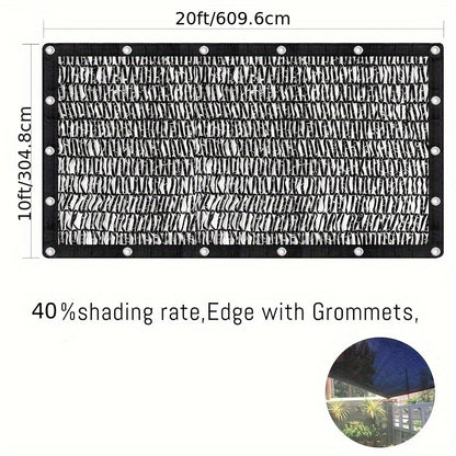 40% Shade Cloth for Gardens, Mesh Sunshade Netting, Sunblock Material with Grommets Designed for Plant Heat Protection in Patios, Outdoor Areas, Greenhouses, Pergolas, And Chicken Coops