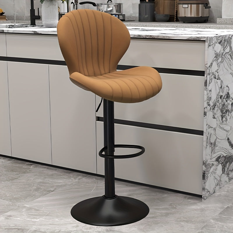 Bar Stools Set Of 1/2/3/4, Modern Swivel Bar Chairs, Barstools Counter Height with High Backrest, Artificial Leather, Easy 3-5 Minute Assembly for Bar, Kitchen, Dining Room.