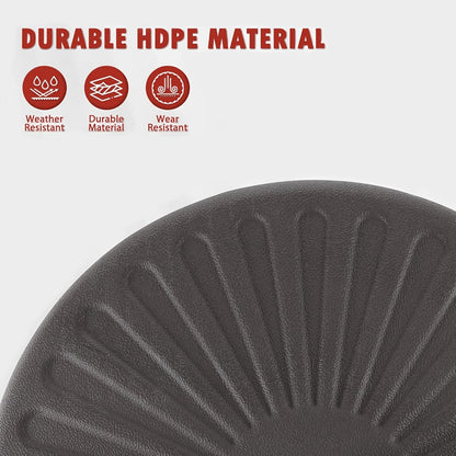 Heavy Duty Patio Umbrella Stand Base with Wheels – Refillable HDPE 95–225 LB, 4 Wheels, 2 Locks, Fits 6–12ft Umbrellas, Rolling Market Umbrella Weight Base for Lawn, Garden, Deck & Poolside