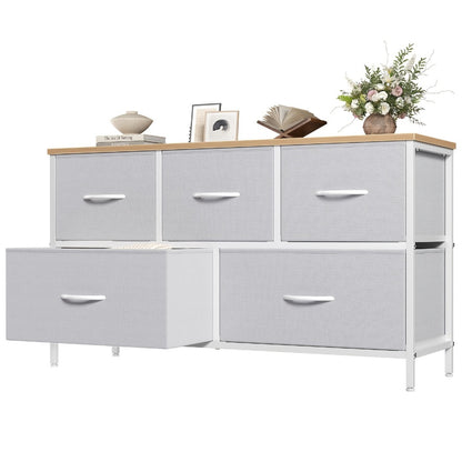5-Drawer Metal Dresser with Multiple Color Options for Bedroom detail image - detail view 11