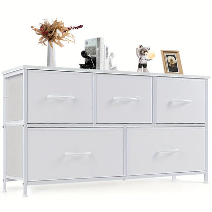 5-Drawer Metal Dresser with Multiple Color Options for Bedroom detail image - detail view 7
