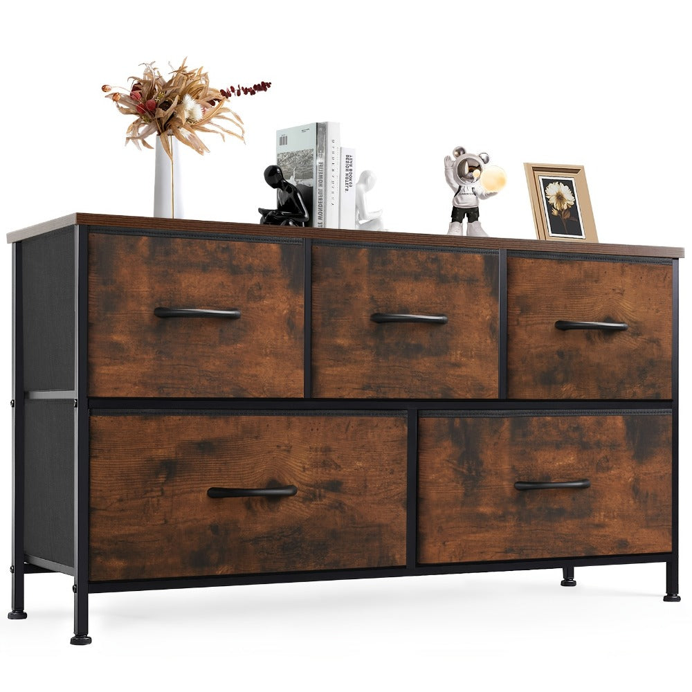 5-Drawer Metal Dresser with Multiple Color Options for Bedroom detail image - detail view 9