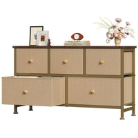 Khaki - 5 Drawer