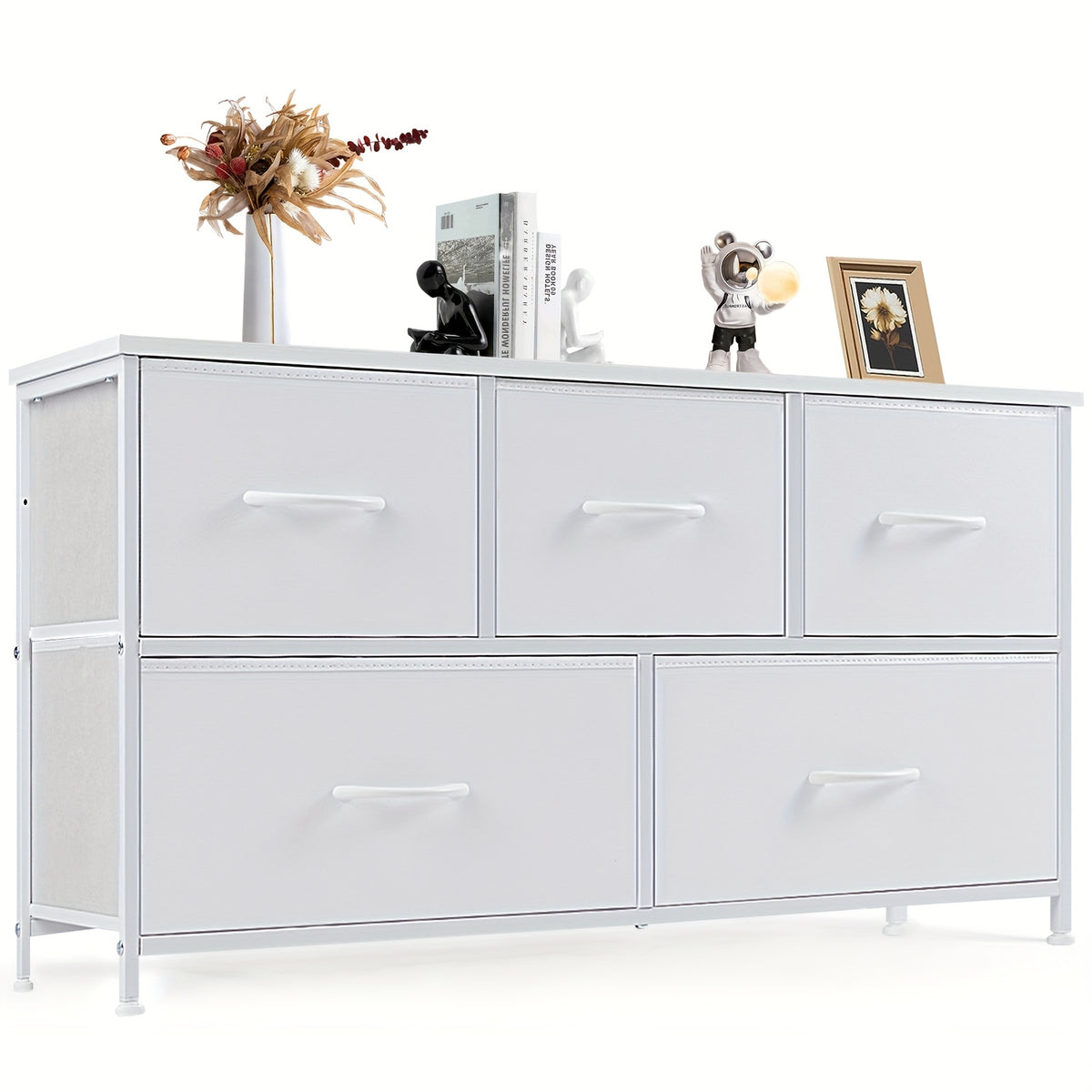 Dresser shown in the White - 5 Drawers option