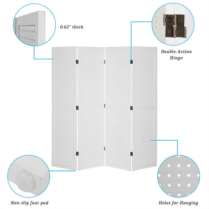 5-Foot Freestanding Room Divider with Added Privacy for Privacy and Space Definition detail image - detail view 17