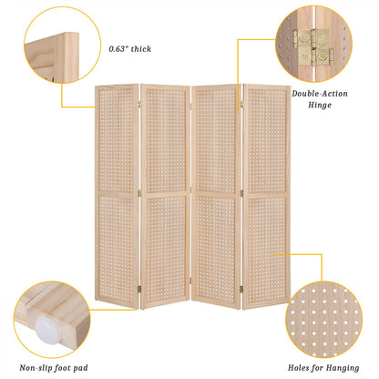 5-Foot Freestanding Room Divider with Added Privacy for Privacy and Space Definition detail image - detail view 5