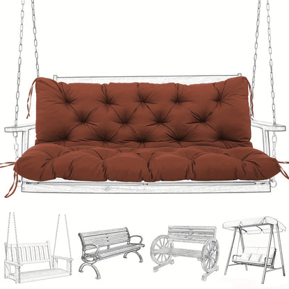 Outdoor Swing Cushion shown in the Coffee Color, 48 x 40 x 5 inches option