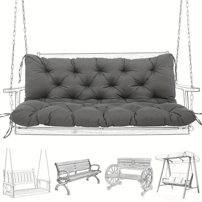 Outdoor Swing Cushion shown in the Dark Gray, 60 x 40 x 5 inches option