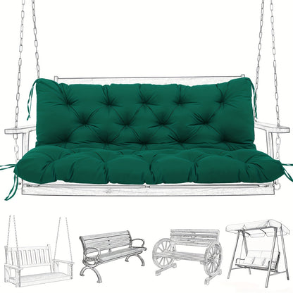 Outdoor Swing Cushion shown in the Dark Green, 60 x 40 x 5 inches option