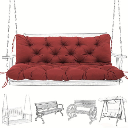 5-Inch Outdoor Swing Cushion with Waterproof Protection and Memory Foam for Patio detail image - detail view 3