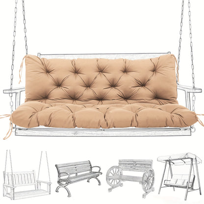 Outdoor Swing Cushion shown in the Khaki, 60 x 40 x 5 inches option
