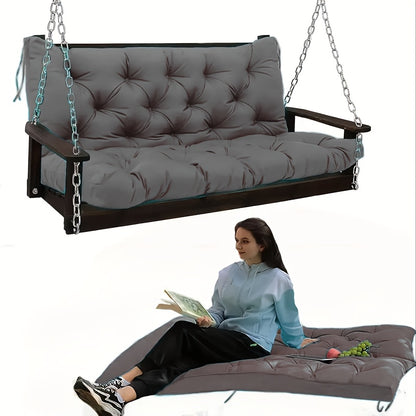 Outdoor Swing Cushions shown in the Dark Gray(5 Inch Thick) option