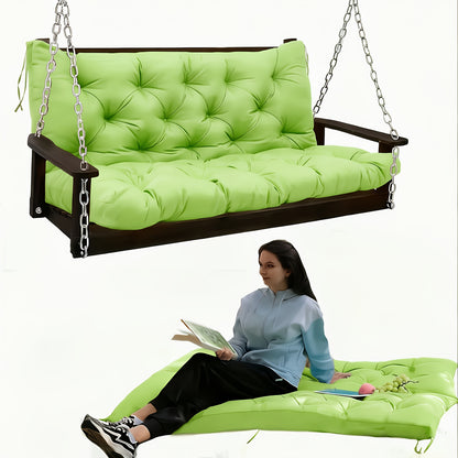 Outdoor Swing Cushions shown in the Grass Green(5 Inch Thick) option