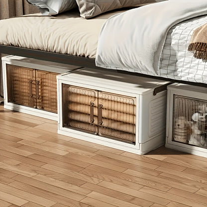 5-Layer Foldable Bathroom Storage Cabinet with Rolling Wheels and Stackable Design detail image - detail view 9