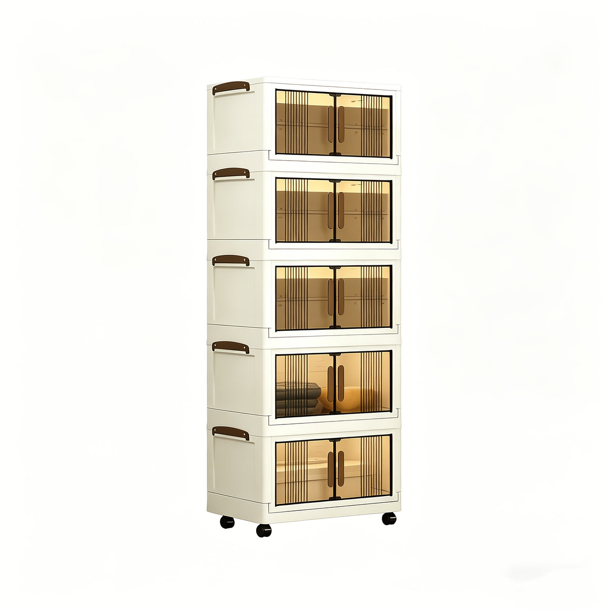 Storage Cabinet shown in the 【white】, 5pcs option