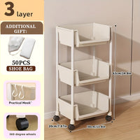3-Layer + 50pcs shoe bag