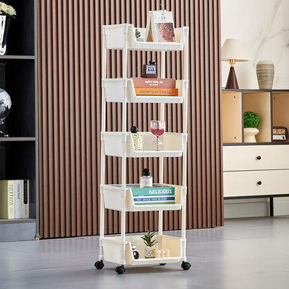 5-Layer Shoe Rack with Rolling Wheels for Organized Everyday Storage detail image