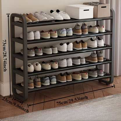 5-Layer Space-Saving Shoe Rack, Entryway Shoe Organizer for Organized Everyday Storage detail image - detail view 3