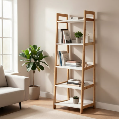 5-Tier Bookshelves And Bookcases with Open Shelves and Multiple Color Options detail image - detail view 8