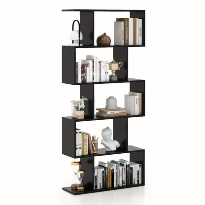 5-Tier Freestanding Bookcase with Multiple Color Options for Living Room detail image - detail view 5