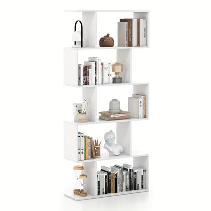 5-Tier Freestanding Bookcase with Multiple Color Options for Living Room detail image - detail view 7