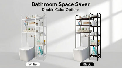 5-Tier Freestanding Over-the-Toilet Storage Organizer, Toilet Shelf Organizer detail image - detail view 12