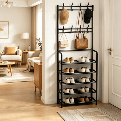 Shoe Rack shown in the Reinforced Warm Black option