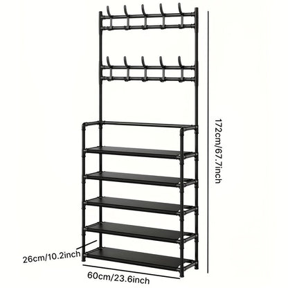 5-Tier Metal Shoe Racks And Entryway Organizers for Practical Everyday Home Use detail image - detail view 4