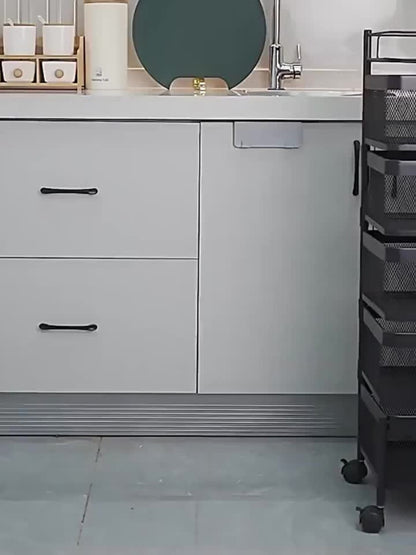 5-Tier Rolling Storage Rack with Rolling Wheels for Organized Everyday Storage in Bathroom detail image - detail view 12