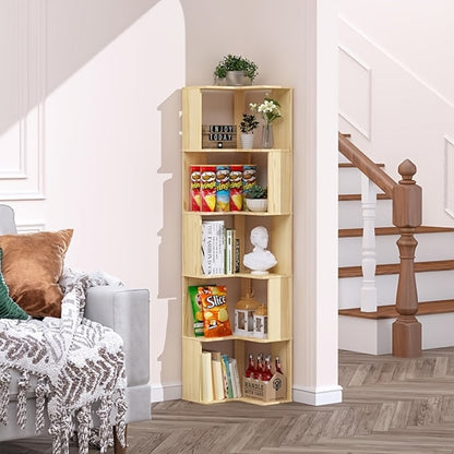 5-Tier Space-Saving Bookshelf, Home Library Organizer for Organized Everyday Storage detail image - detail view 13