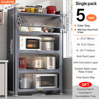 Grey-5Tier Storage Cabient
