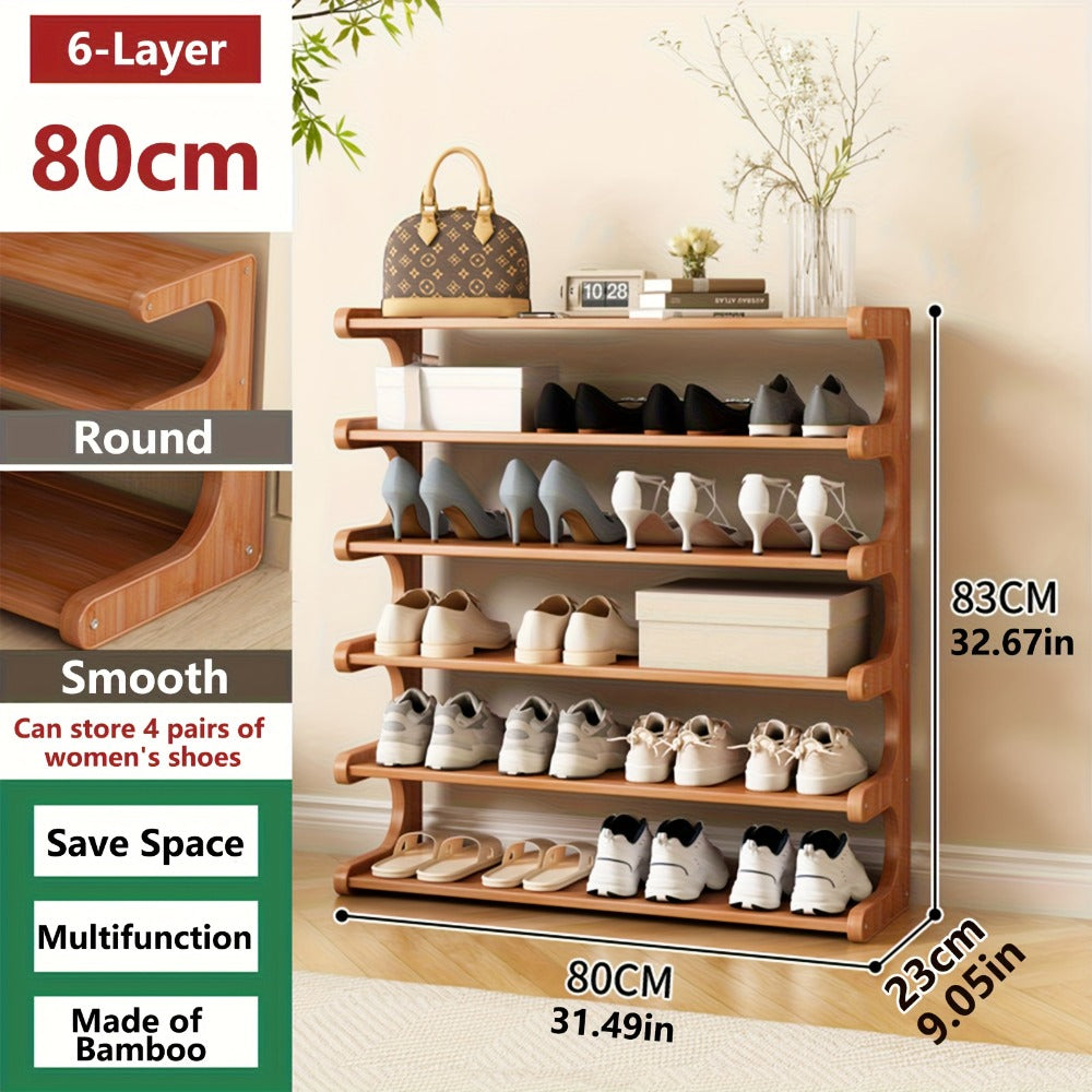 Cube Shoe Rack Wood Grain Multi-Tier – Pre-Assembled Self-Supporting Shoe Organizer with Independent Shelves, Space-Saving for Dorm, Entryway & Bedroom