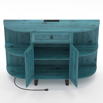 Sideboard Buffet Cabinet shown in the Blue option