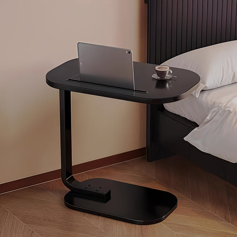 Simple Luxury Solid Wood Circular Coffee Table - Modern Double-Layer Sofa Side Cabinet, Creative Lightweight Luxury Side Table, Chic And Simple Living Room Circular Coffee Table, Suitable for Bedroom, Balcony, Living Room And Kitchen Leisure Tables