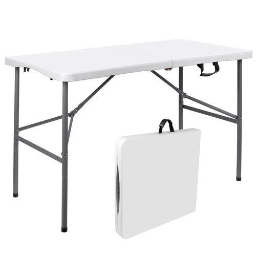 Folding Table, Lightweight Folding Table for Party, Dining, Barbecue, Board Game with Carrying Handle, Folding Locks - Mesas Para Fiestas