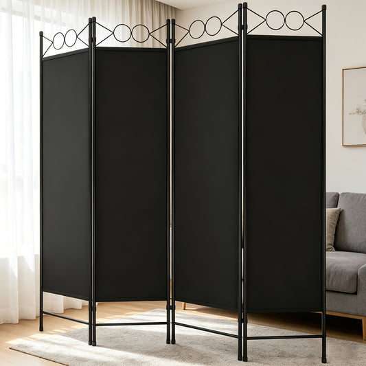 Room Divider, Folding Privacy Screen 4 Panels Portable Wall Divider Partition Room Dividers for Home Office Room Separation