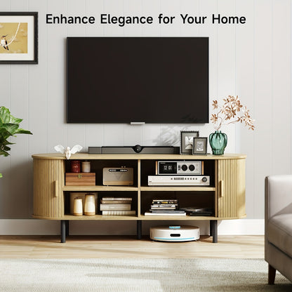 55-Inch TV Stand with Charging Station for Practical Everyday Home Use detail image - detail view 17