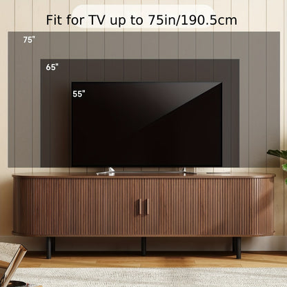 55-Inch TV Stand with Charging Station for Practical Everyday Home Use detail image