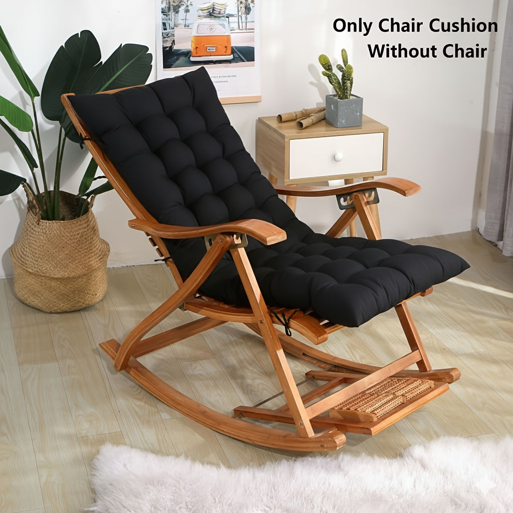 [Cloud-Like Tufted Cushion] Single-Piece Cloud-Like Tufted Cushion for Seat And Back, Providing Cozy Rebound, Suitable for Most Rocking Or Recliner Chairs | 18.9 X 47 Inches | Comfortable for All-Day Use | Thick Plush Support with Non-Slip Ties