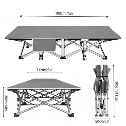 59-Inch Wide Folding Bed with Carry Bag and Tool-Free Assembly for Bedroom detail image - detail view 14