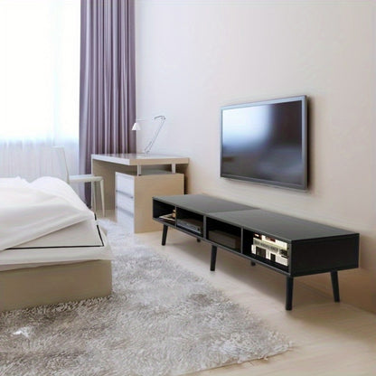 59-Inch Wood TV Stand with Cable Management for Practical Everyday Home Use in Living Room detail image - detail view 4