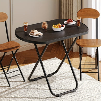Folding Tray Table for Eating on Couch, Portable Lap Desk Snack Table for Bed Sofa Living Room Bedroom, Normal & Large Size, Black & White