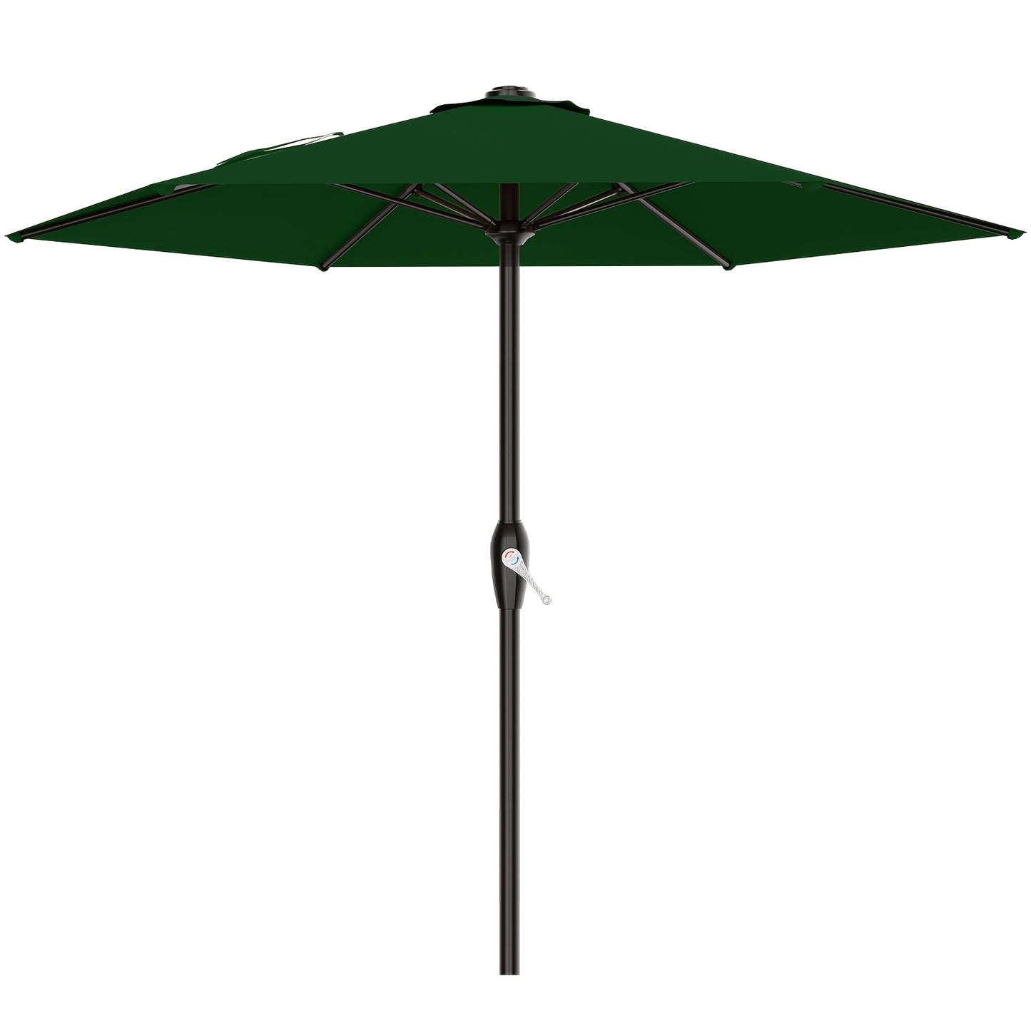 [UV Protection] 7.5' Umbrella Outdoor Patio, Pool Market Umbrella W/ 6 Fiberglass Ribs, Table Umbrella With Crank UV Protection For Porch, Deck, Yard, Garden
