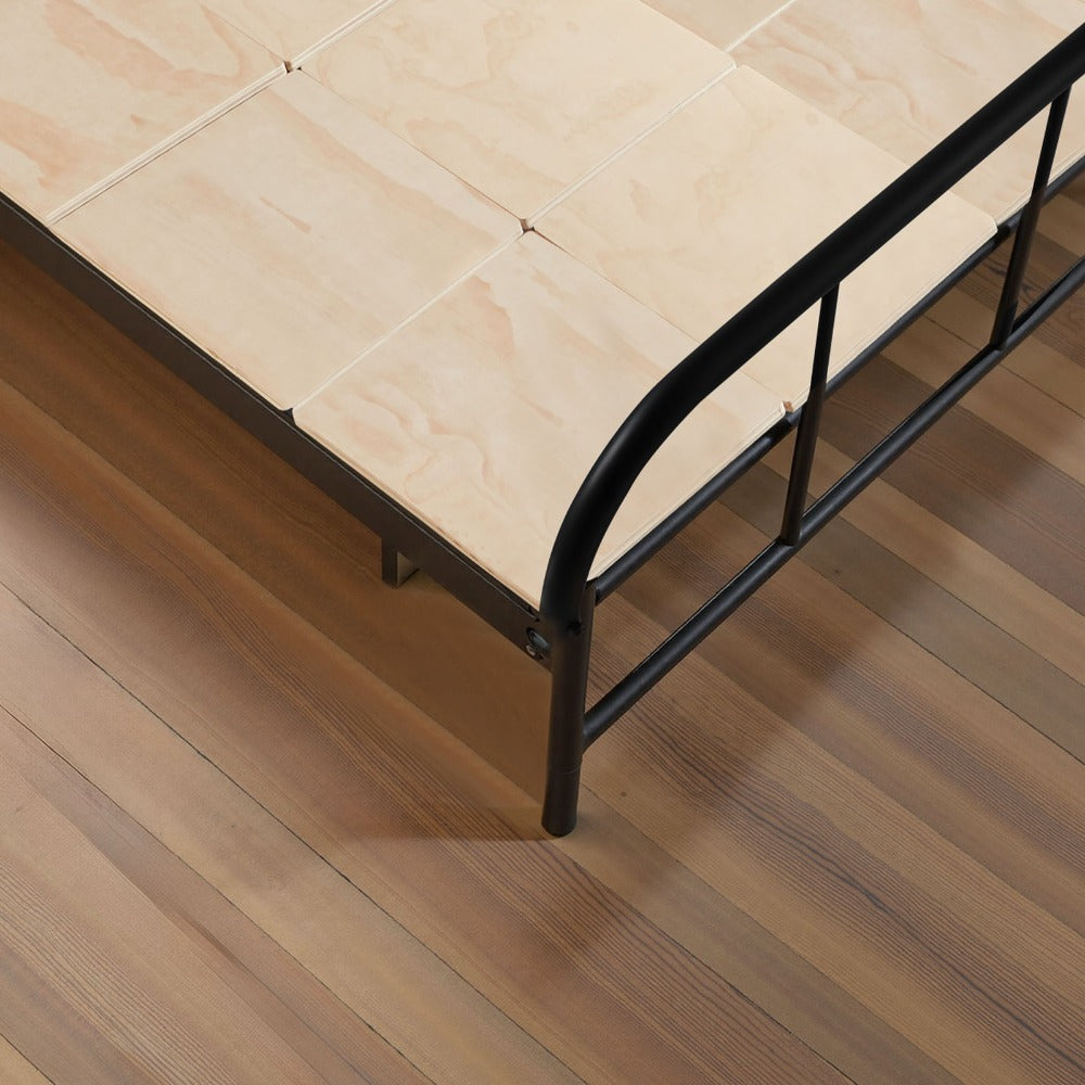 VEVOR Full Size Bunkie Board, 0.4 in Foldable Bed Board Slats with Connection, Wooden Mattress Support for Full/Twin Size Bed, Support Under Mattress Boards, Ready to Use, 8 Piece, Burlywood