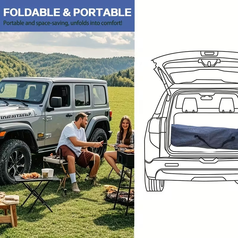 59inBed Frame Sold Separately Adult Camping Bed 28 Inch Wide Heavy-duty Folding Bed, Portable Folding Bed With Cushion, Pillow, And Handbag - No Assembly Required, Napping Bed, Guest Bed, Sofa Bed. Suitable For Camping, Beaches, RVs 510/610/710 Lbs