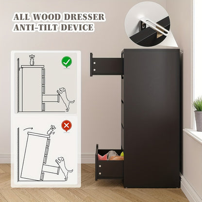 6-Drawer Dresser, Clothing Storage Organizer for Organized Everyday Storage detail image - detail view 6