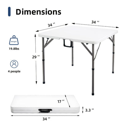 6-Foot Heavy-Duty Folding Table with Carry Handle for Work, Display, and Everyday Use detail image - detail view 15