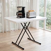 White folding table 2.5FT